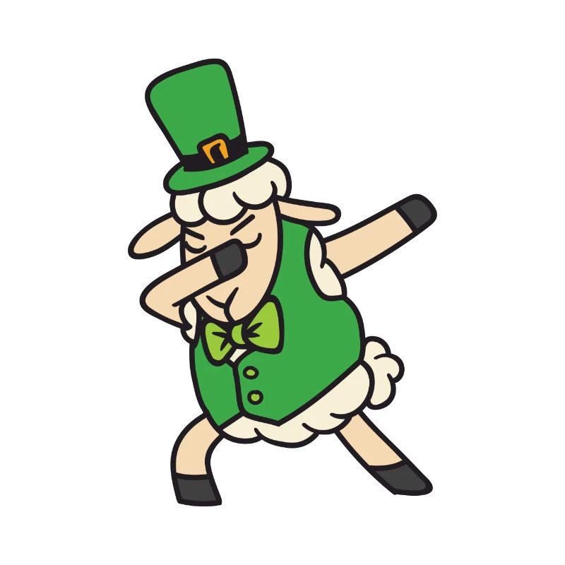 Sheep Dab Dabbing Dance Hip Hop St Patrick's Day