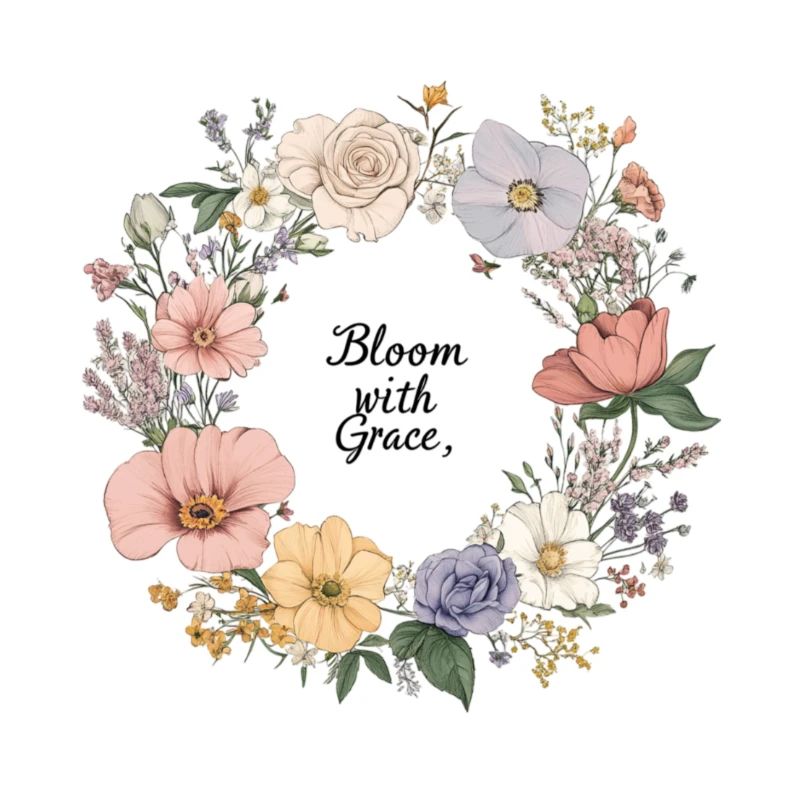 Blüte mit Gnade Blumenkranz