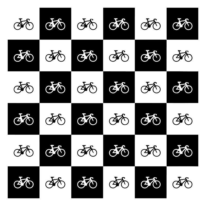 Geometric Bicycle Pattern Design