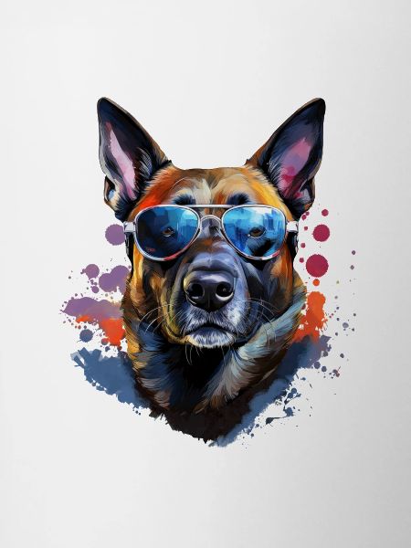 Malinois with sunglasses