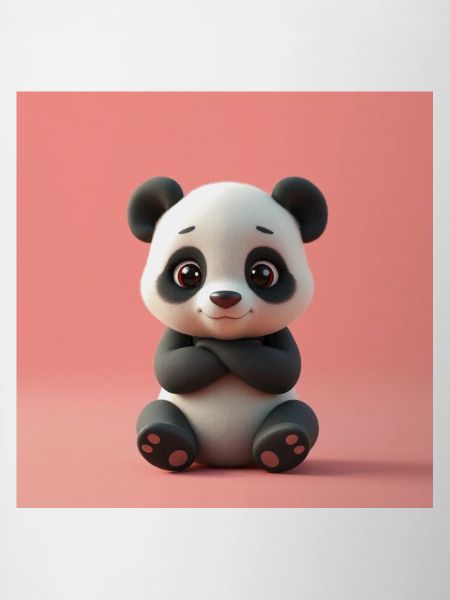 Panda mit Cartoon-Effekt