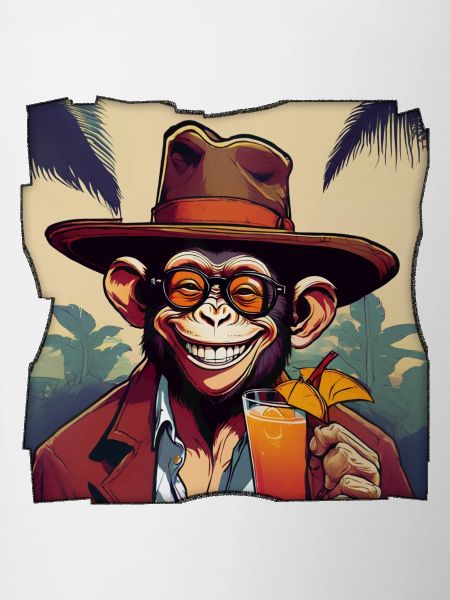 Singe avec cocktail !