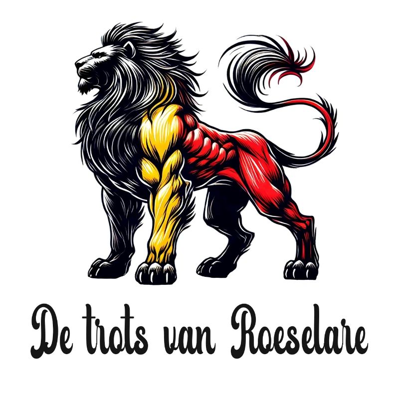 Roeselare Löwe Flaggen Design