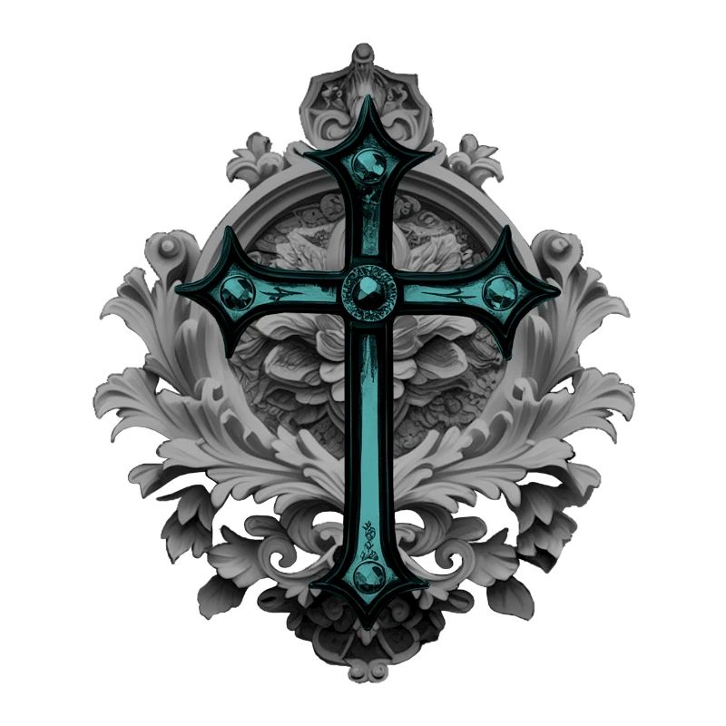 Grabstein-Ornament, Kreuze, gothic design
