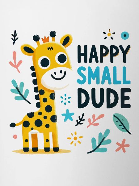 Whimsical Giraffe Happy Small Dude Design