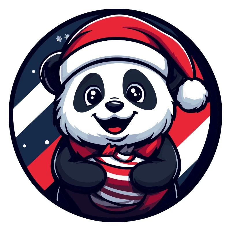 Panda Weihnachten Noël