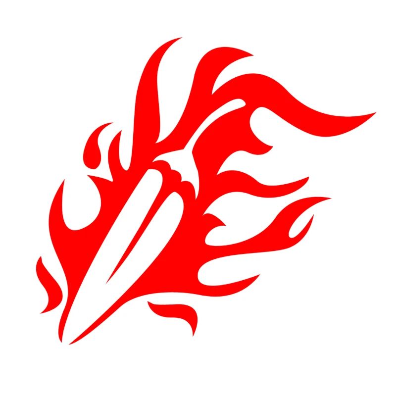 Feuerfeder Flammenmuster
