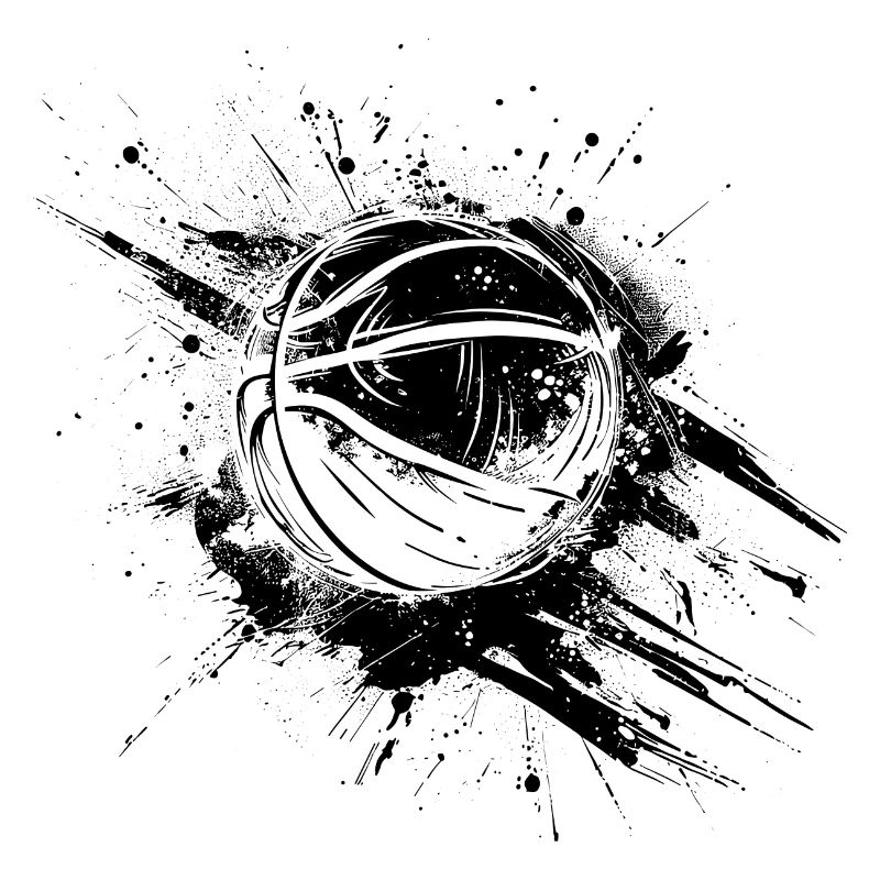 Graffiti de ballon de basket-ball