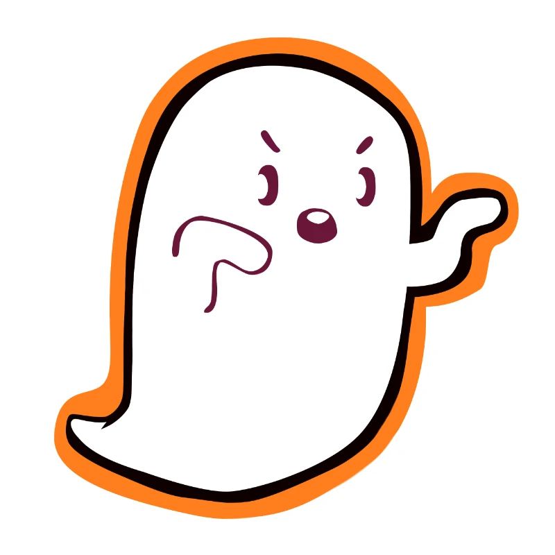 Fantôme Kawaii - Design mignon d’Halloween