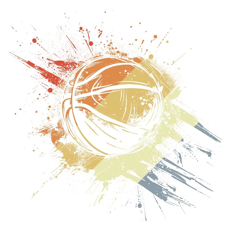 Ballon de basket rétro