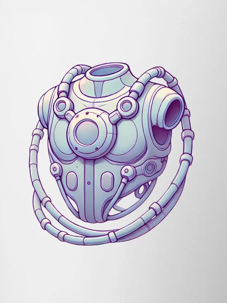 Futuristic Chest Device Graphic Tee