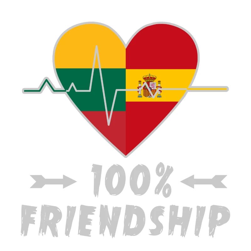 Litauen und Spanien 100% Freundschaft