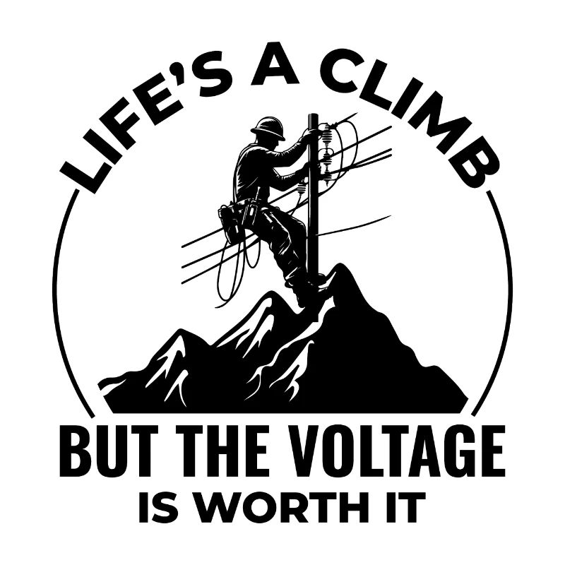Lineman Voltage Climb Power Work Inspirierend