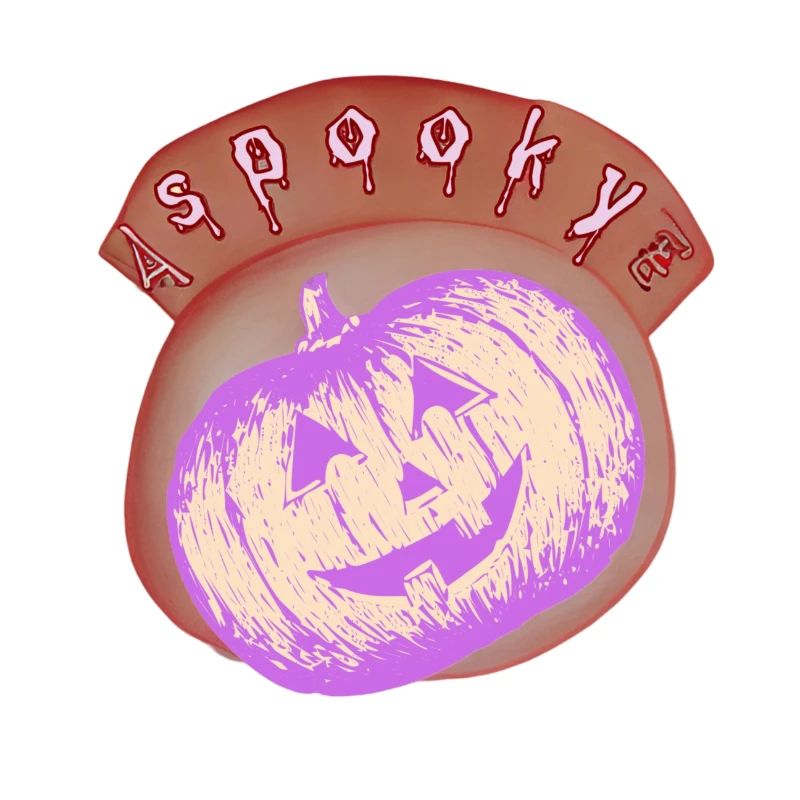 Lilac Halloween Bright Pumpkin