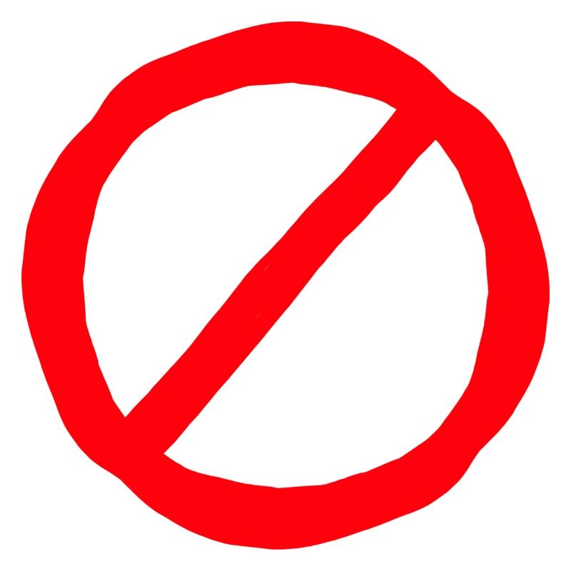 Verbotsschild comic style
