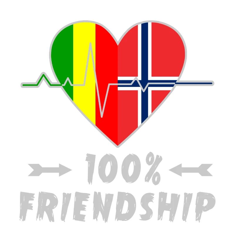 Mali und Norwegen 100% Freundschaft