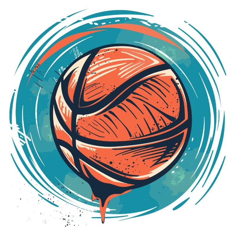 Dessin de ballon de basket-ball