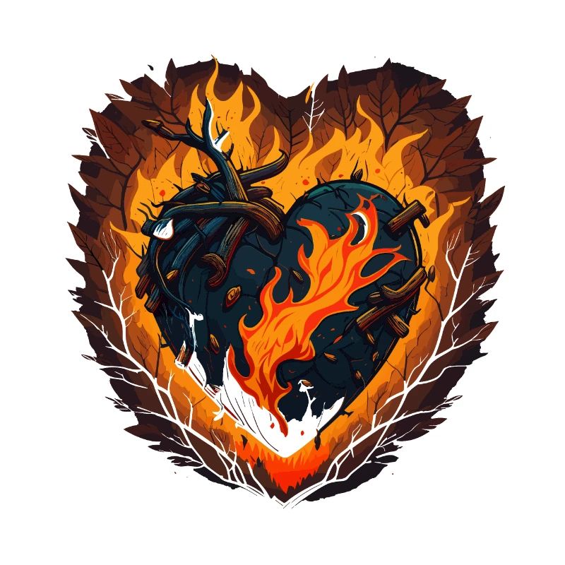 Flaming Love: Ein verspieltes Herz aus Feuer