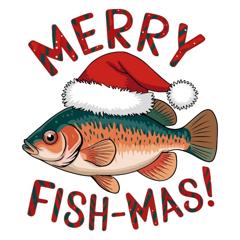 Conception de Noël de poisson festif