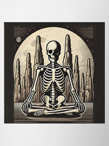 Skeleton in Solitude Illustration