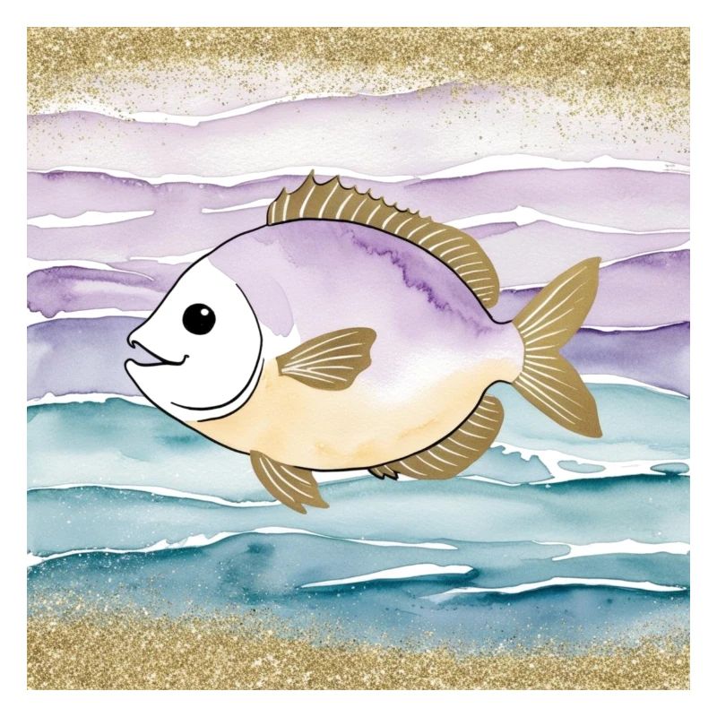 Poisson joueur dans l’eau