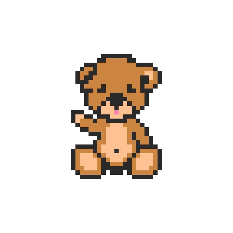 Pixel-Teddybär