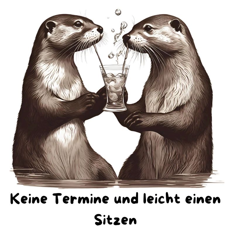 Otterfreunde Prost am Trinkglas