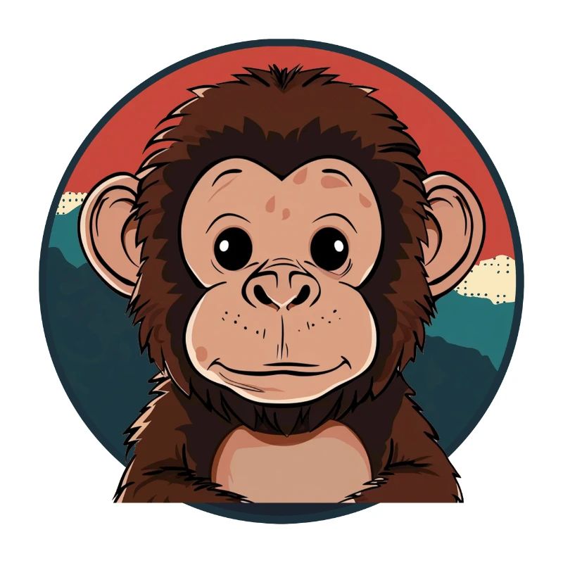 Singe Visage de Singe Banane