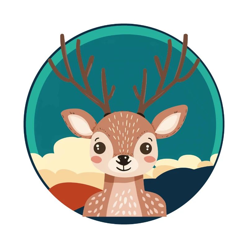 Forêt de bois de cerf de cerf