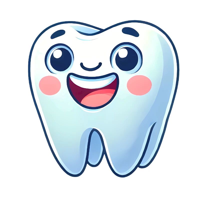 Smiling Tooth Cartoon Design