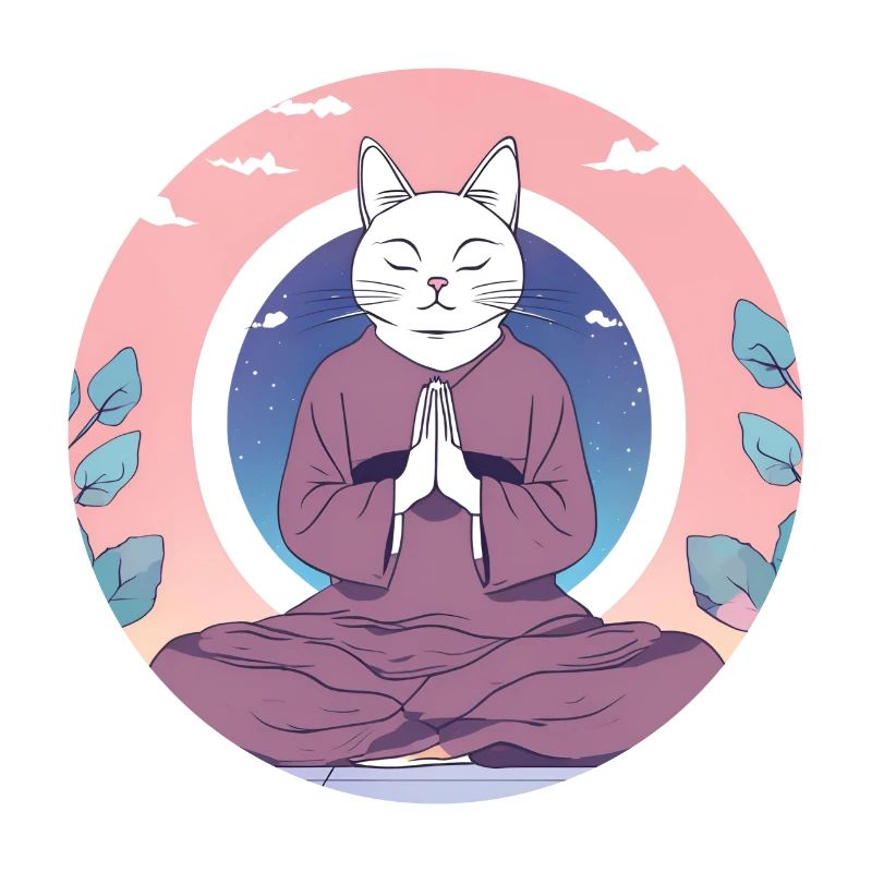 Un chat zen