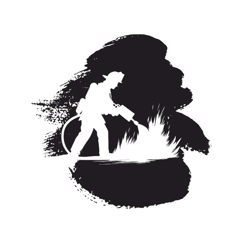 Firefighter blue light emergency call