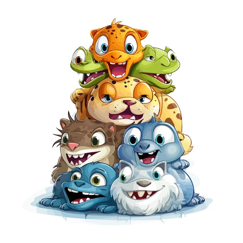 The Zany Pyramid Builders