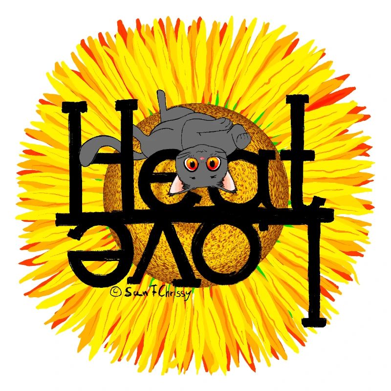 Chat d’été Chaleur Amour