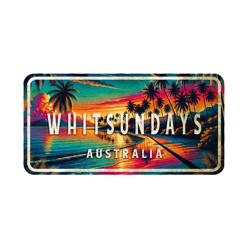 Whitsundays Australia Palm Tree signe Design