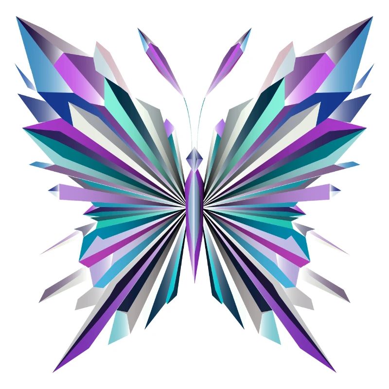 Fascinating geometry – abstract butterfly