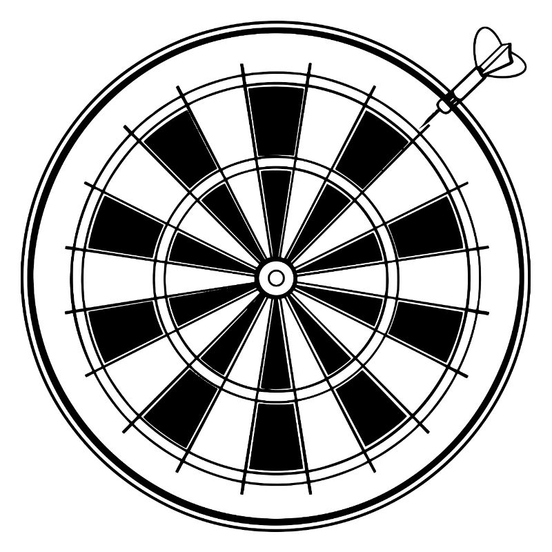 Dessin de fléchettes