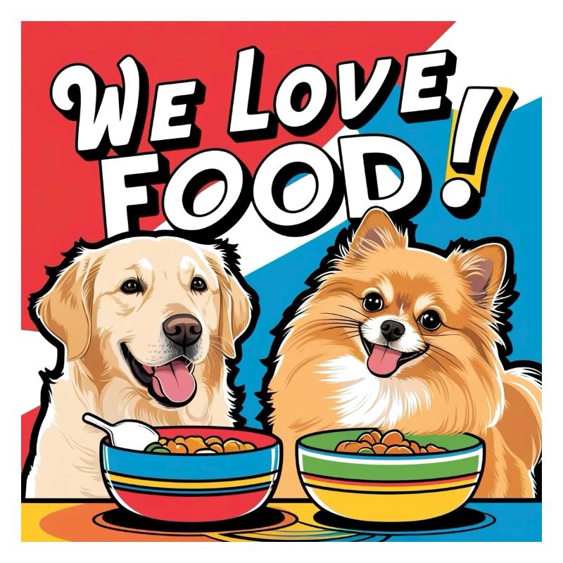 Chiens comiques - Nous aimons la nourriture