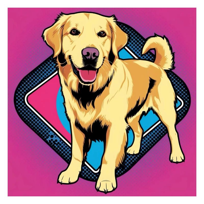 Comic Dog - Golden Retriever