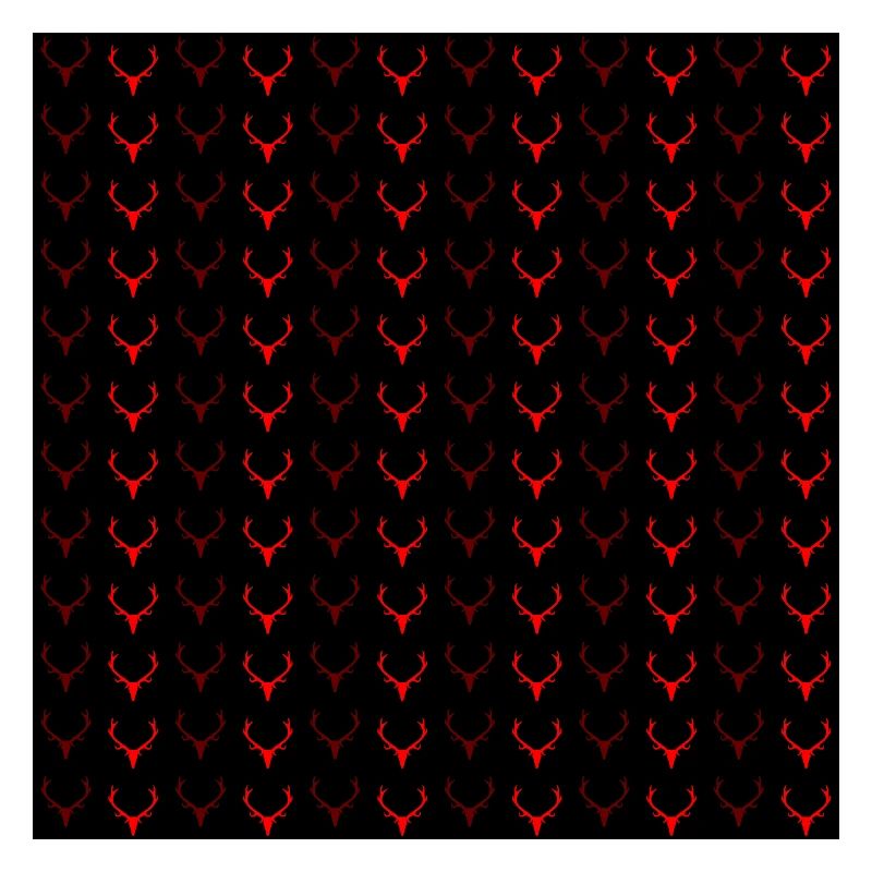Geweih Muster rot