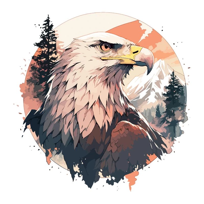 Eagle Head Nature Wilderness Forest Trees Mountains
