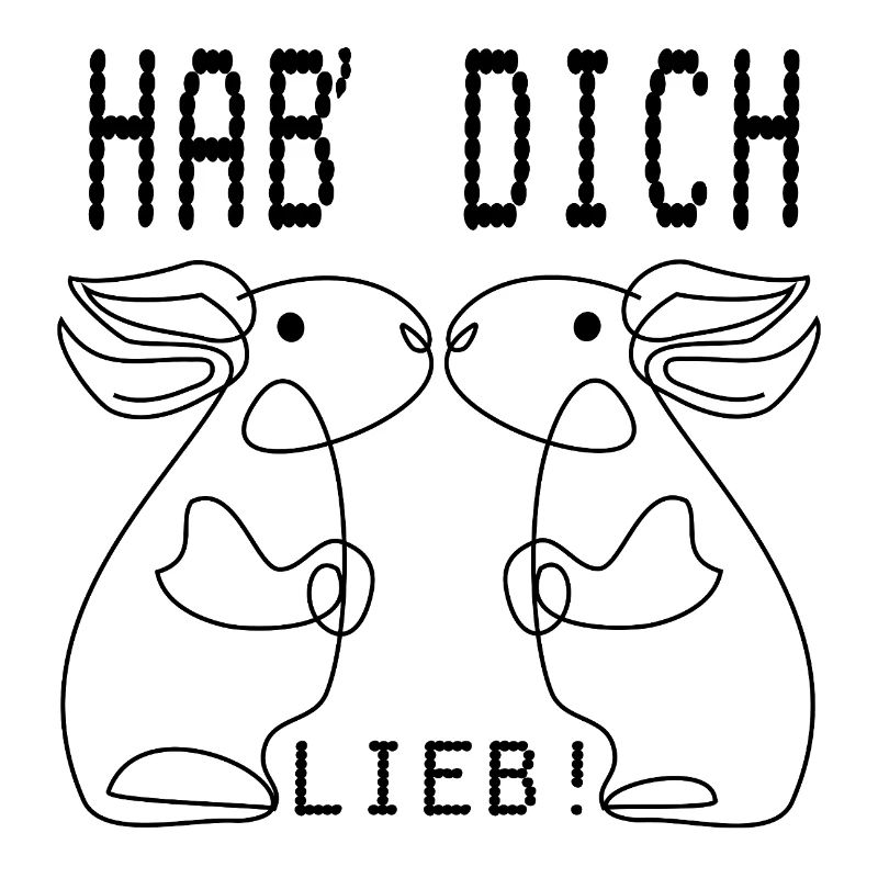 HABE DICH LIEB - HASEN PÄRCHEN