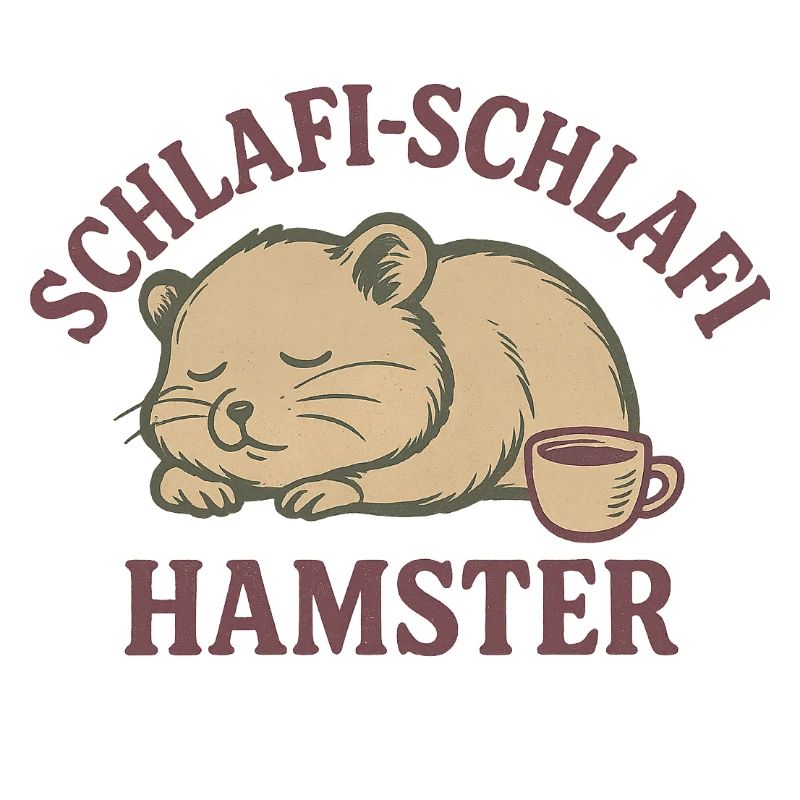 Schlafi-Schlafi Hamster – Schlafendes Hamsterdesig