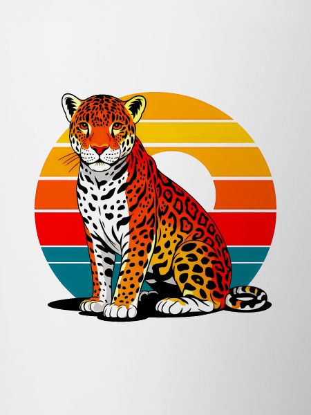 Jaguar on the beach