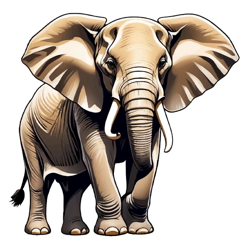 Éléphant - Design Animalier