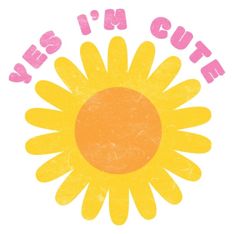 , je suis mignon - Conception de fleurs d’été pour enfants