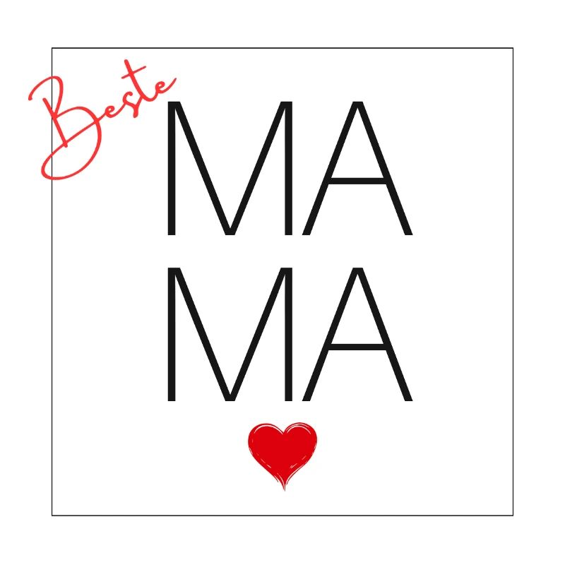 Beste Mama – Herz-Design für Muttertag