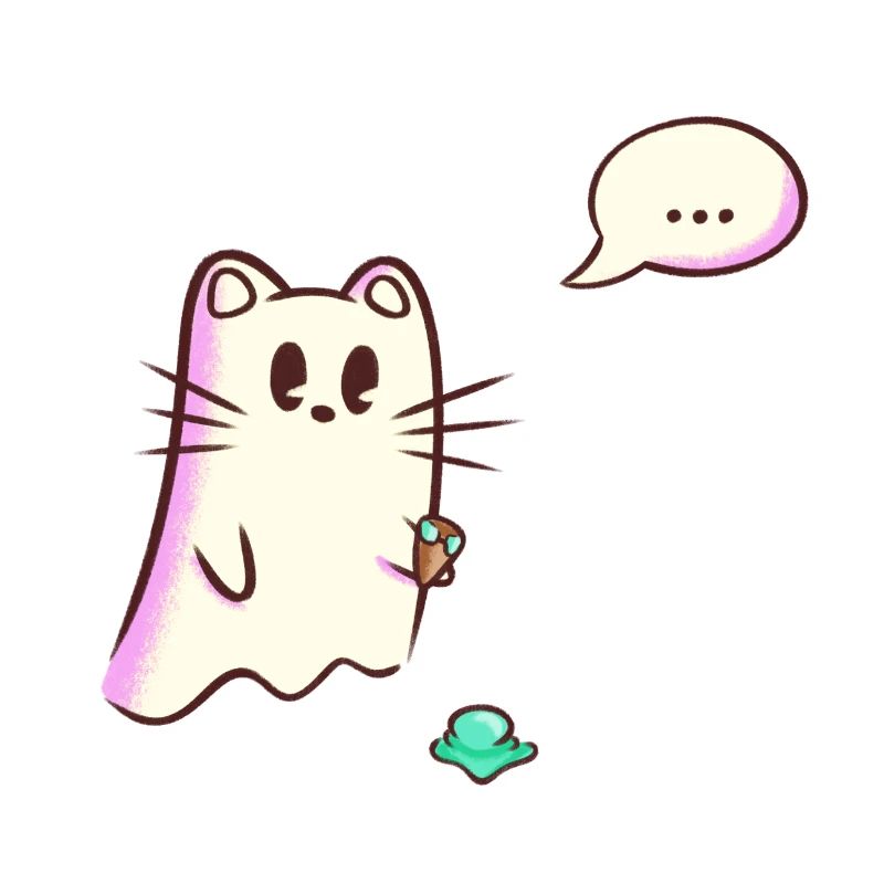 Ghost Cat laisse tomber de la glace - Oups