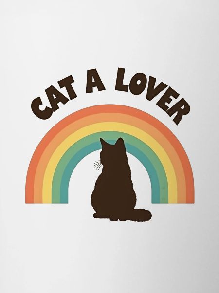 Rainbow Love Cat