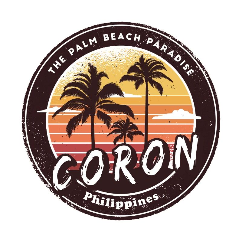 Coron Philippines Plage Palmiers Design